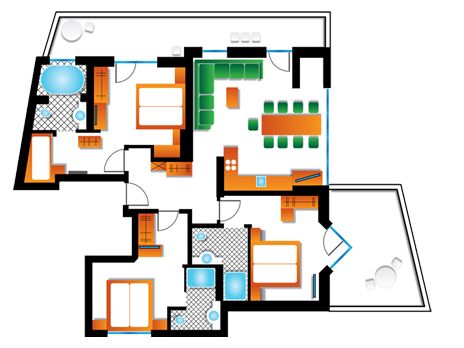 Chalet-appartement Ischgl Suite zondag t/m zondag Panorama