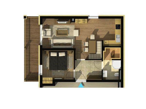 Appartement Sissipark Schönberg-Lachtal 2-kamer, met privé-sauna