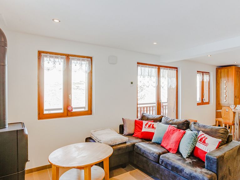 Chalet Les Violettes met privé-sauna