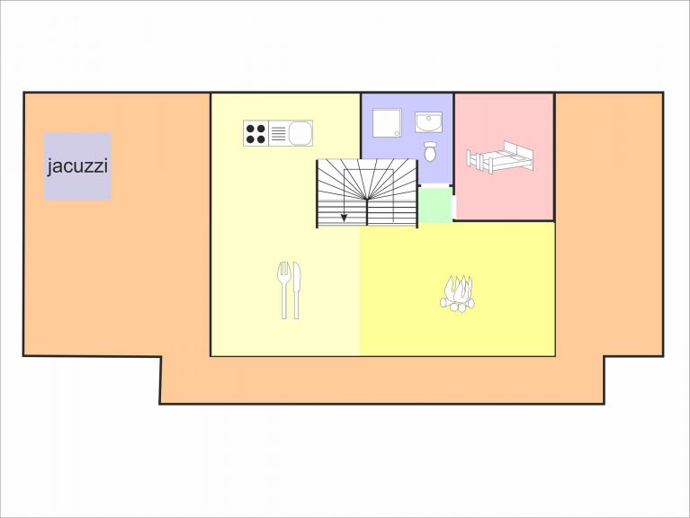 Chalet Des Etoiles Les Masses met buiten-whirlpool