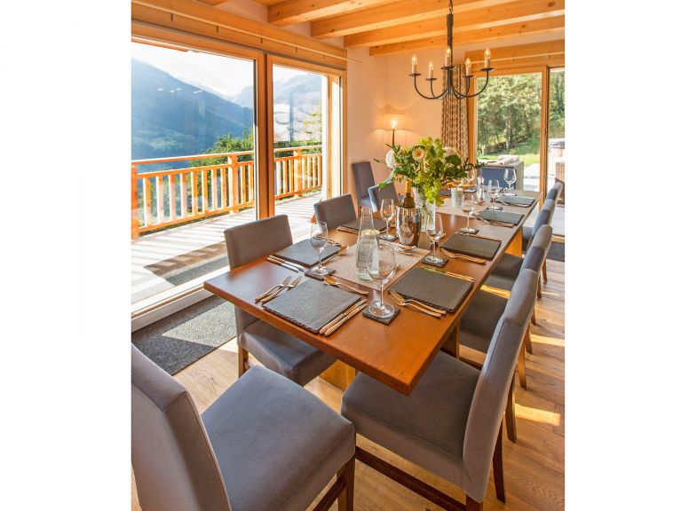 Chalet Des Etoiles Les Masses met buiten-whirlpool