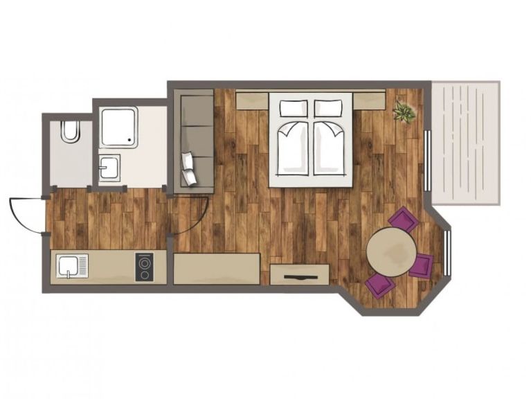 Appartement Knappensteig Relax Studio