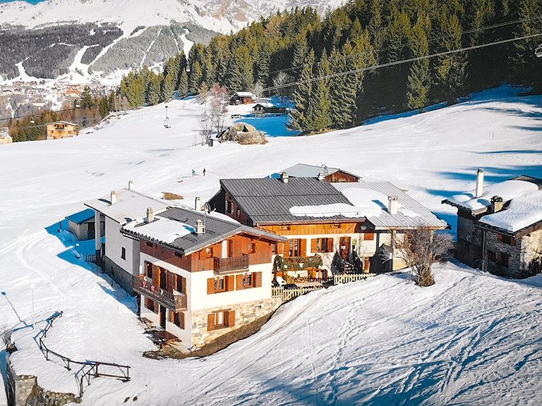 Chalet Les Violettes met privé-sauna