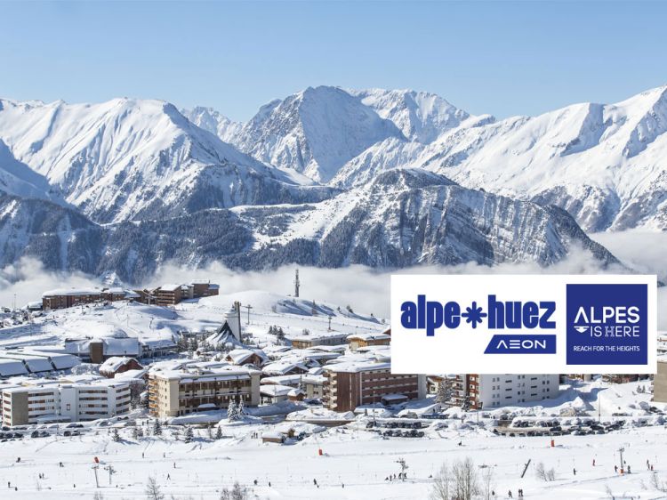 Alpe d'Huez wintersportdorp in Isère - copyright: SATA