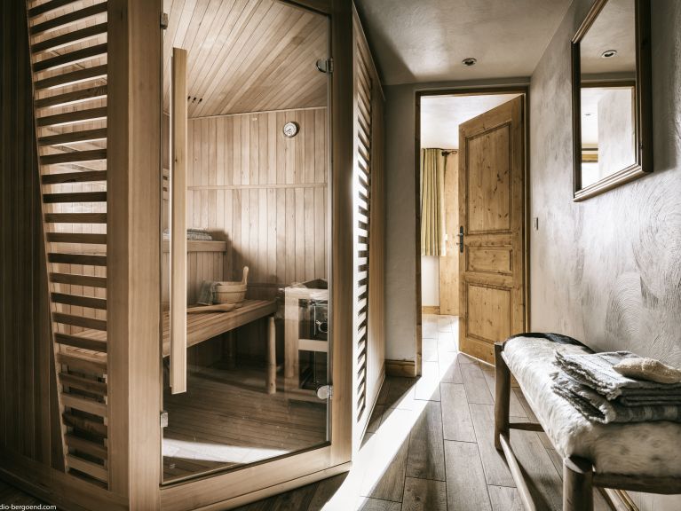 Chalet-appartement Montagnettes Hameau du Soleil I met sauna