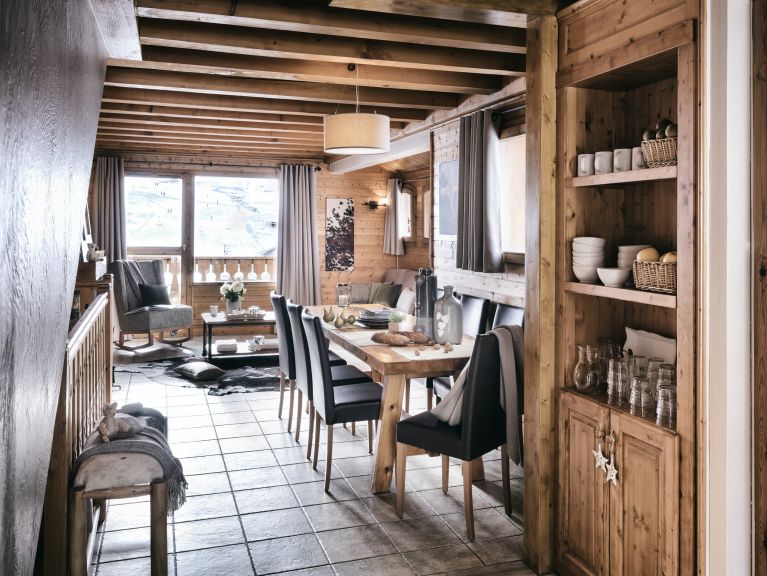 Chalet-appartement Montagnettes Hameau du Soleil I met sauna