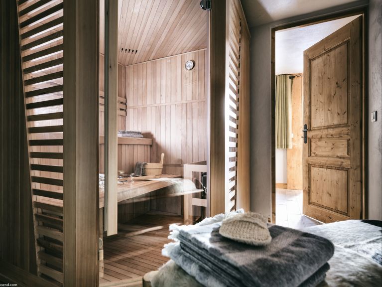 Chalet-appartement Montagnettes Hameau du Soleil I met sauna