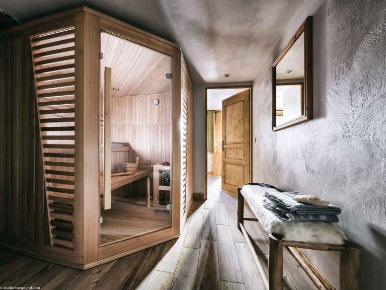 Chalet-appartement Montagnettes Hameau du Soleil I met sauna
