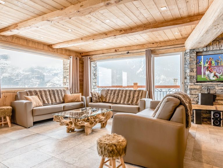 Chalet Le Pré Rene, met sauna en buiten-whirlpool