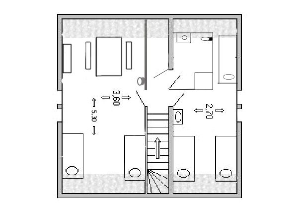 Chalet-appartement Le Héron gehele chalet