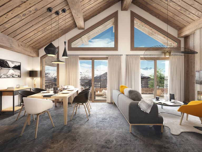 Chalet-appartement Le Caprice Blanc studio