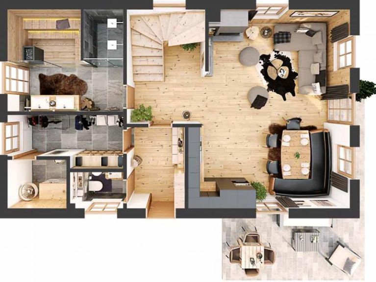 Chalet Riesneralm Haus am Wald