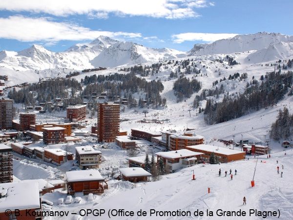 Skidorp Wintersportdorp in het centrum van skigebied La Plagne-1