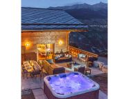 Chalet Des Etoiles Les Masses met buiten-whirlpool-24