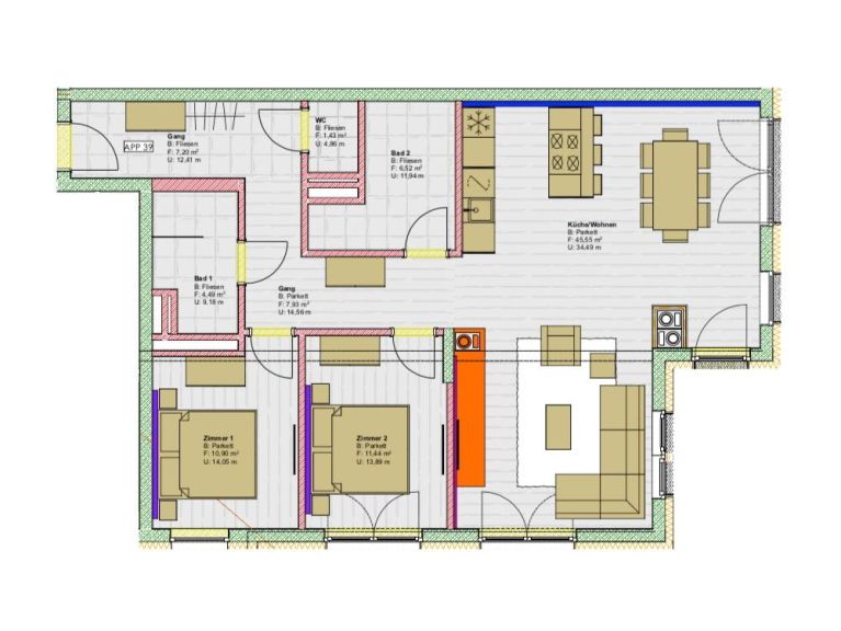 Appartement Residenz Illyrica Tirol penthouse
