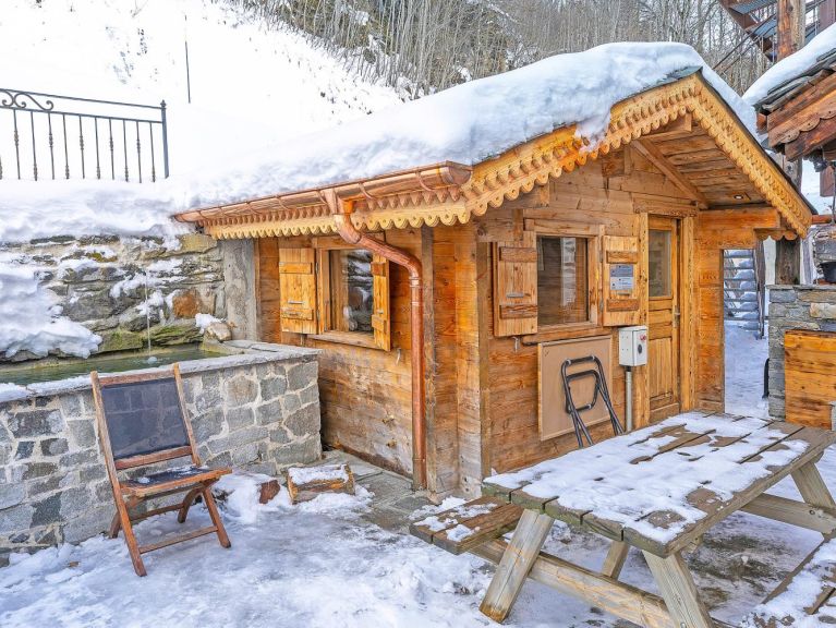 Chalet Villaroger met buiten-whirlpool en infraroodsauna