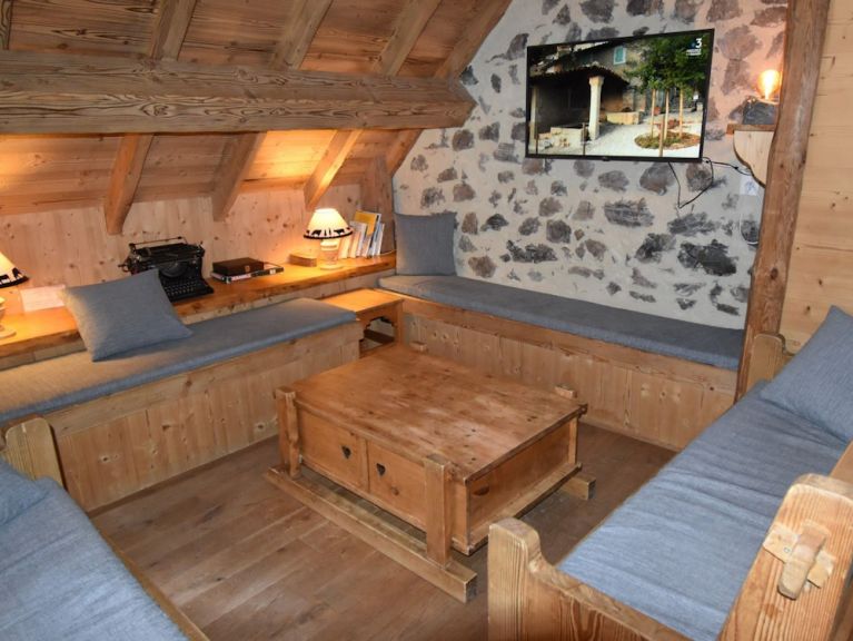 Chalet-appartement Clovis met privé-sauna
