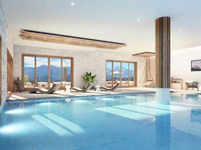 Chalet-appartement Le Caprice Blanc studio-2