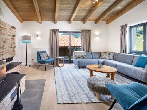 Appartement Kristall Plaza Niederau Penthouse met open haard en privé-sauna - 8-10 personen