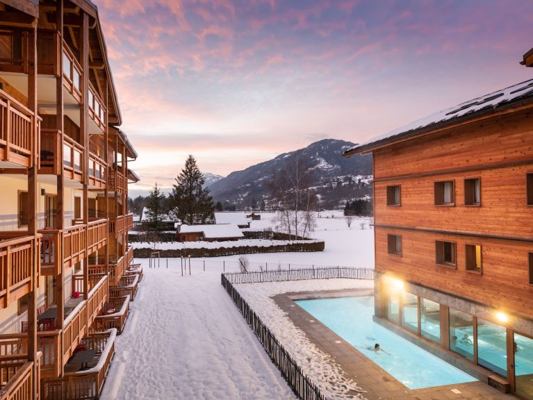 Appartement Club MMV Samoëns Village bergzicht