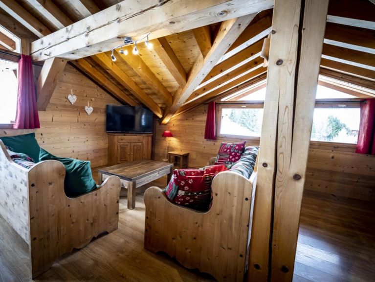 Chalet du Cocoon Pierra Menta 2 met sauna en gedeelde buiten-whirlpool