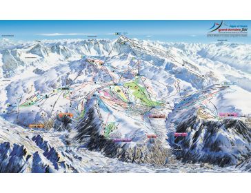 Pistekaart Alpe d'Huez - Le Grand Domaine