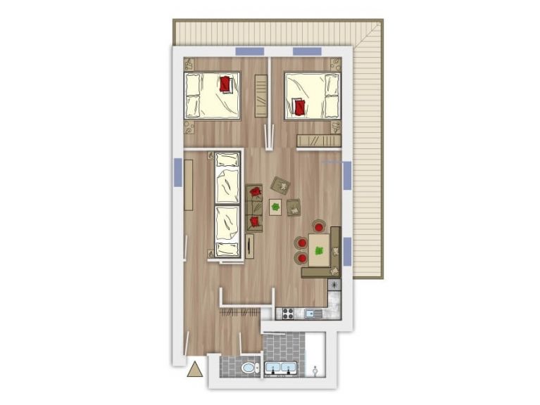 Chalet-appartement Landhof Type 3