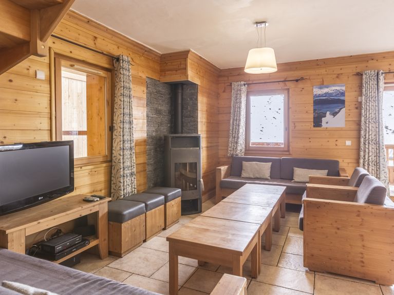 Chalet-appartement Dame Blanche 28 (combinatie 2x 14) personen met twee sauna's