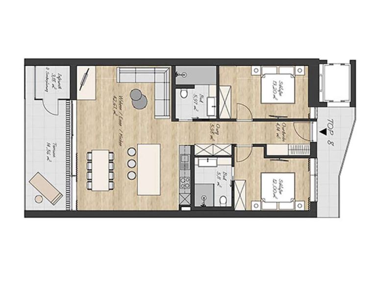 Chalet-appartement Panorama Appartement met terras/balkon