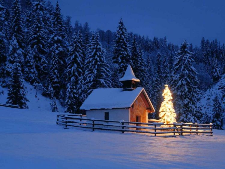 Chalet kerstmis wintersport