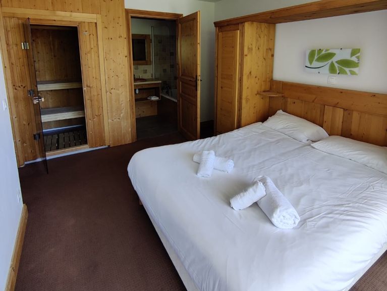 Chalet-appartement La Cime des Arcs met sauna