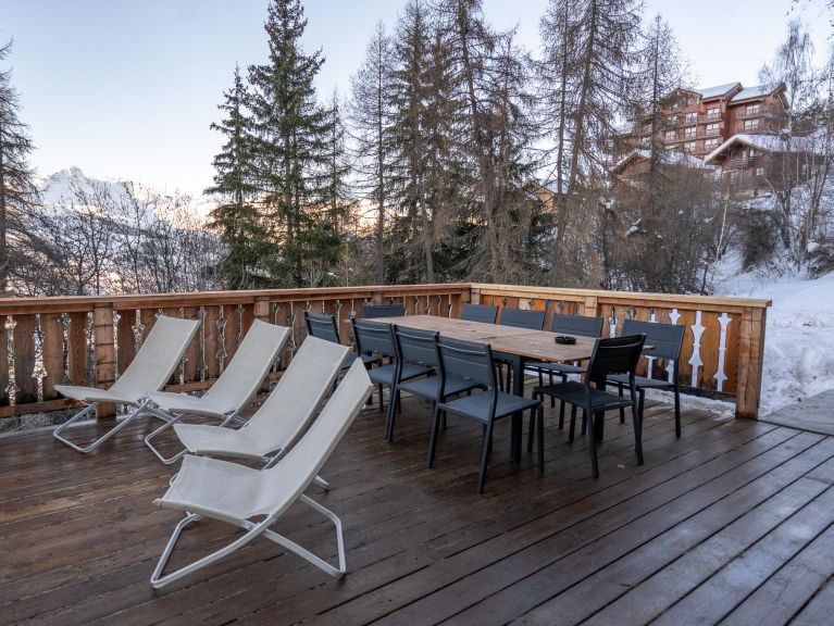 Chalet De Vallandry Le Vent en Poupe met outdoorsauna