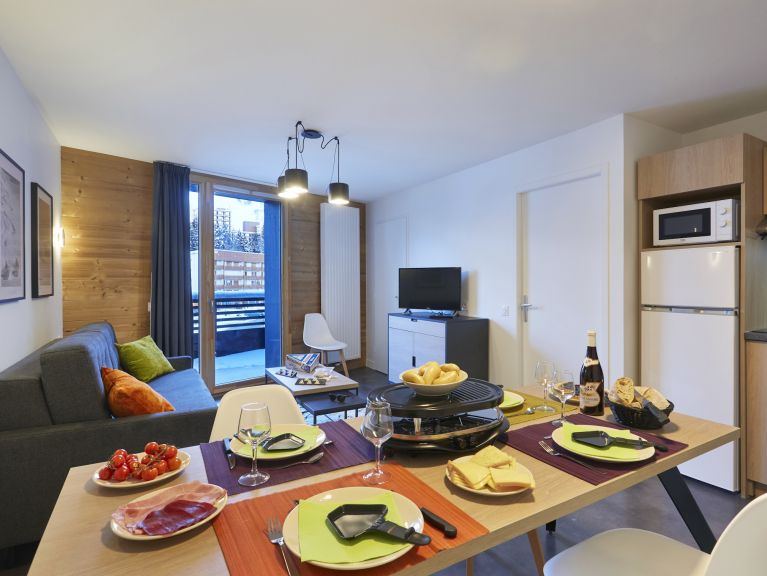 Chalet-appartement Le Hameau met cabine
