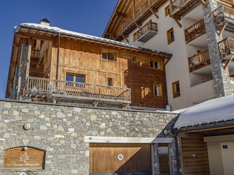Chalet-appartement Dame Blanche met sauna en open haard