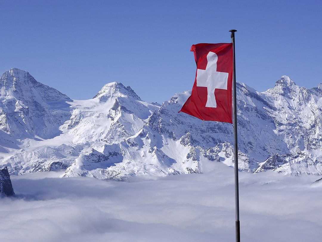 Voorbereiding wintersport: vignet oostenrijk en zwitserland
