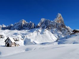 Kerk bergen Italië