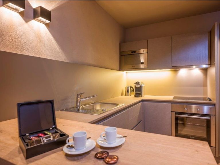 Appartement Postresidenz Edelweiss met privé-sauna