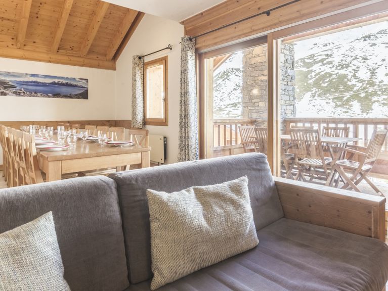Chalet-appartement Dame Blanche 28 (combinatie 2x 14) personen met twee sauna's