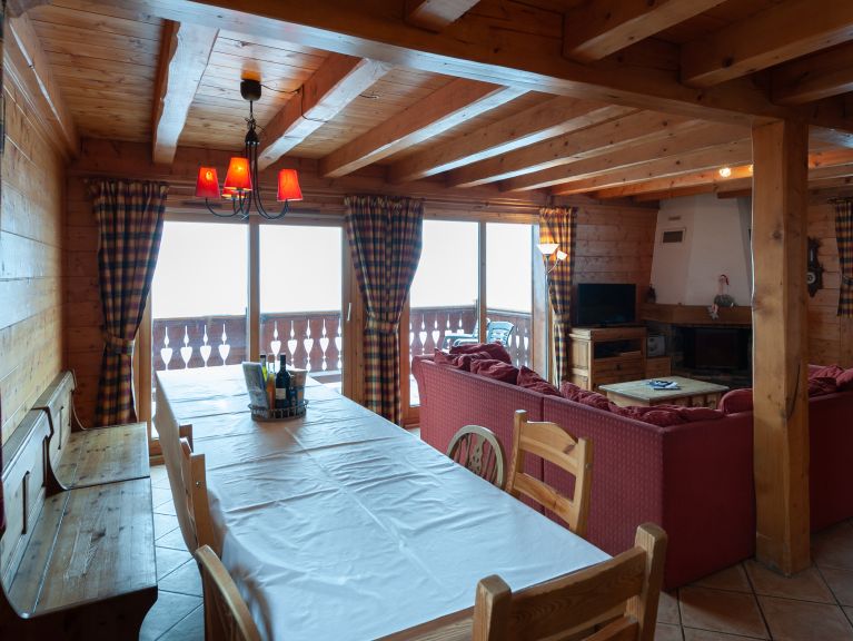 Chalet Le Hameau des Marmottes Combi Les Hameau des Marmottes 14p + 14p met sauna, naast elkaar gelegen
