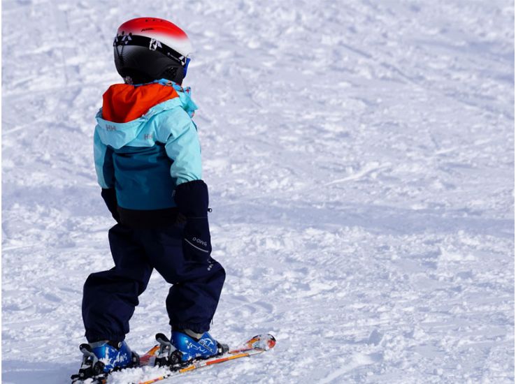 Kind op ski's