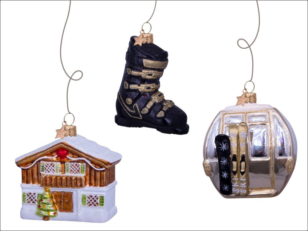 skiornament kerstboom kerstornament