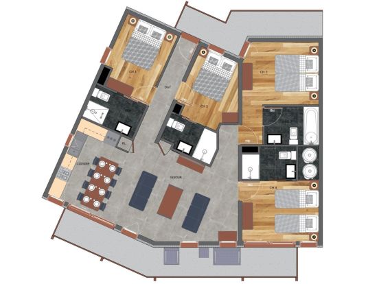 Chalet-appartement Trolles Prestige-9