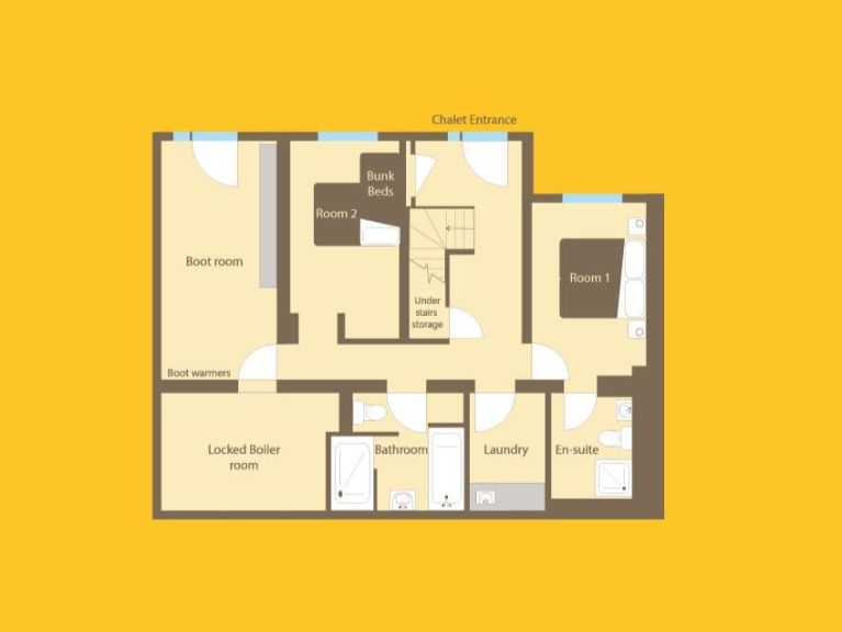 Chalet Les Trois Bonheurs met buiten-whirlpool