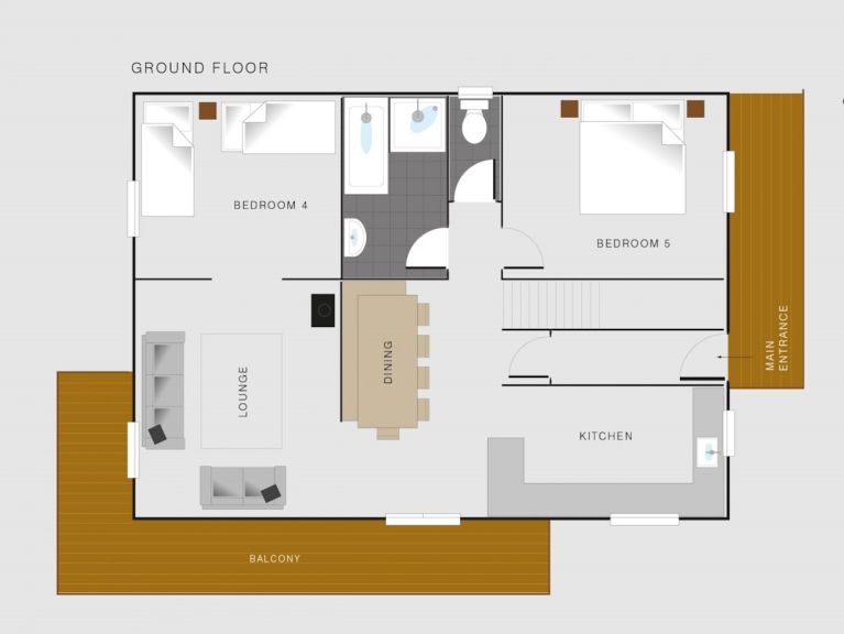 Chalet Chardon Bleu
