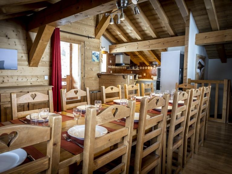 Chalet du Cocoon Pierra Menta 2 met sauna en gedeelde buiten-whirlpool