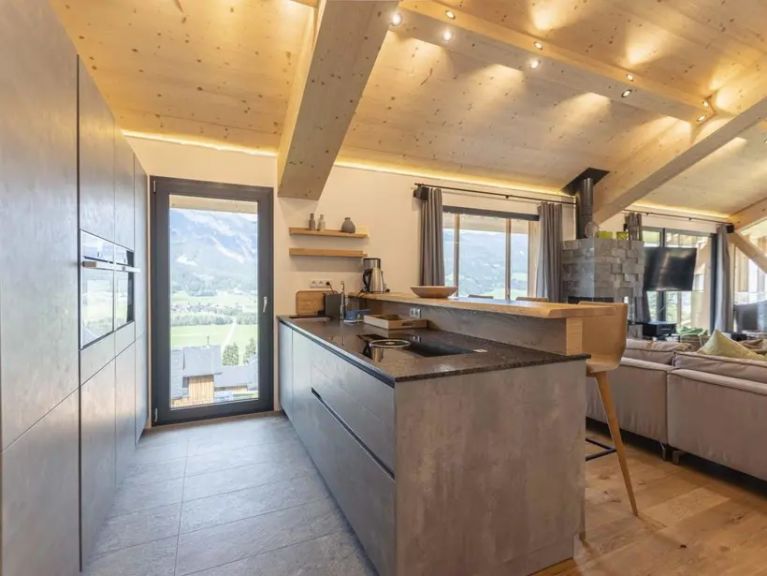 Chalet-appartement Bergresort Hauser Kaibling Chalet met privé buitenzwembad