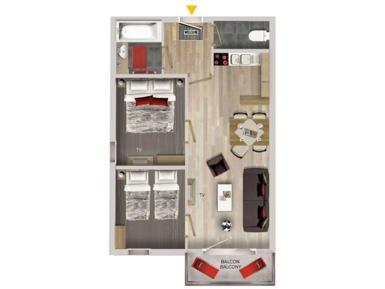 Appartement Village Montana premium - Gebouw Valbel