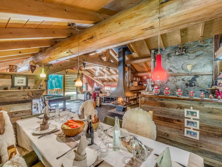 Chalet Iseran met buiten-whirlpool, sauna en hammam