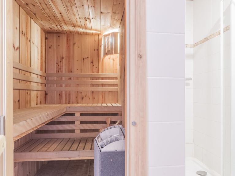 Chalet-appartement Dame Blanche 28 (combinatie 2x 14) personen met twee sauna's