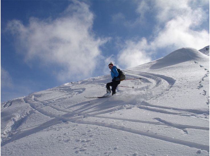 Skier off-piste